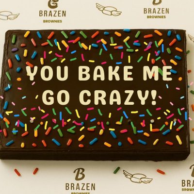 Brownie Message Cake - Gluten Free