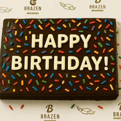 Brownie Message Cake