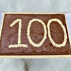 Giant Brownie Slab Cake