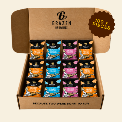 BROWNIE BITES VARIETY BOX (100 pieces)