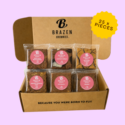 INDIVIDUAL BROWNIES FLAVOUR VARIETY BOX (25 pieces)